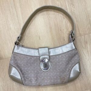 Taupe and silver Y2K clutch #preppy #luxury